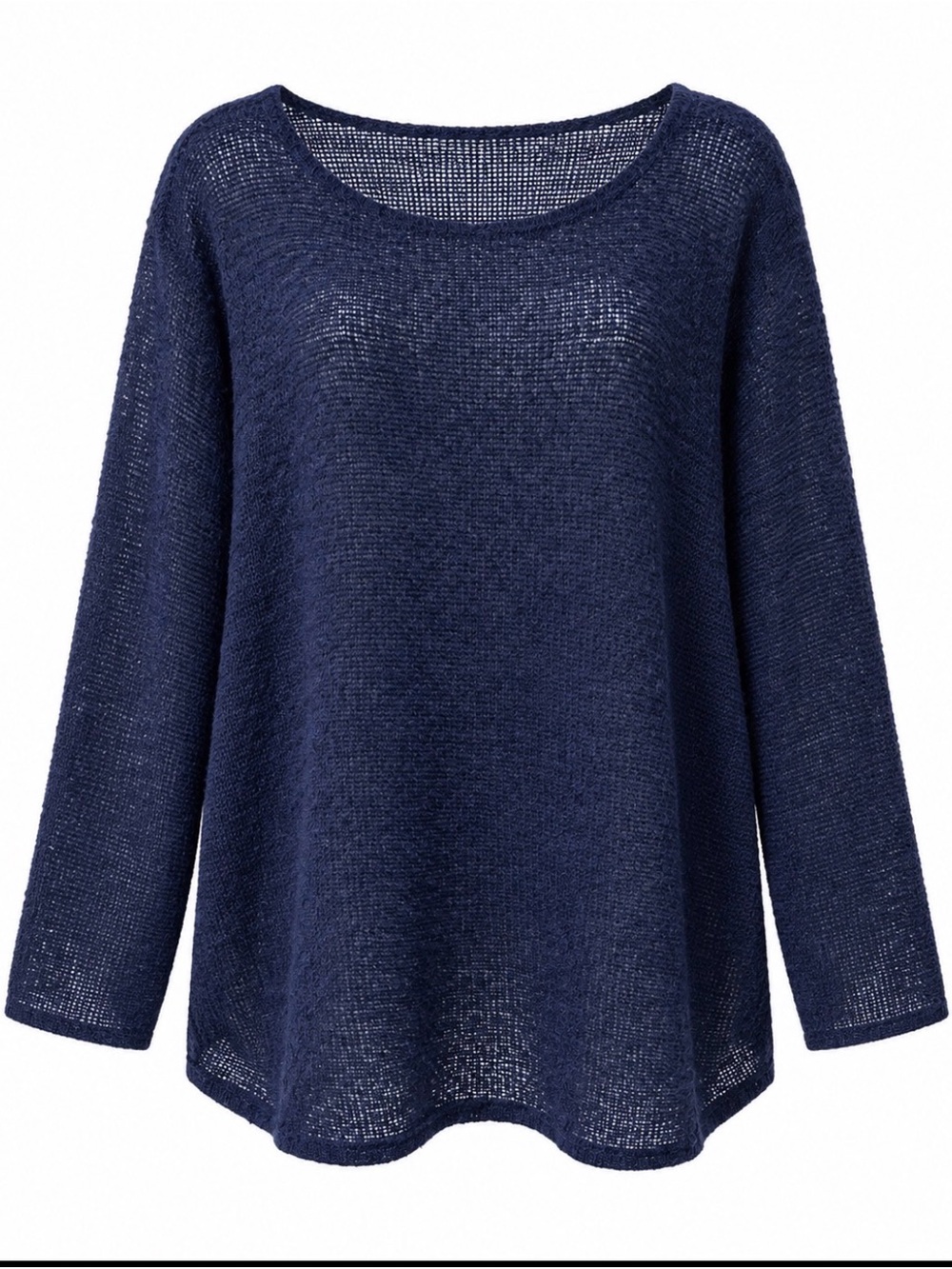 Piko 1988 Navy Scoop Neck Lightweight Knit Sweater